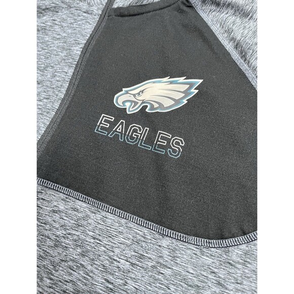 Fanatics Pro Line Philadelphia Eagles 1/4 Zip Pullover Jacket Shirt Gray Mens L - Picture 4 of 13